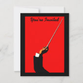 CONDUCTBAND LEADER RECITAL ORCHESTRA INVITATION KAART (Voorkant)