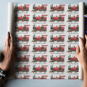 Conducteur Van De Crazy Train Cadeaupapier