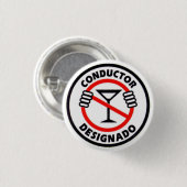 Conductor Designado Ronde Button 3,2 Cm (Voorkant /achterkant)