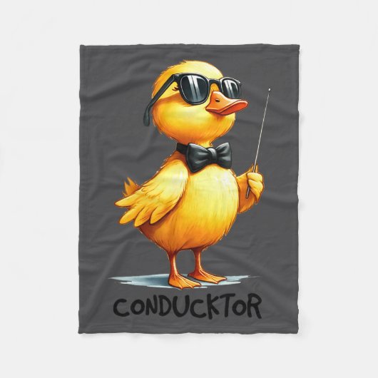 Conductor, Funny Duck Quote  Fleece Deken (Voorkant)