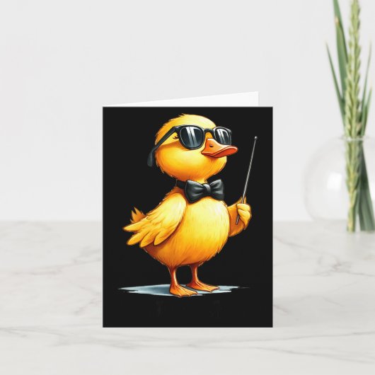 Conductor, Funny Duck Quote  Kaart (Voorkant)