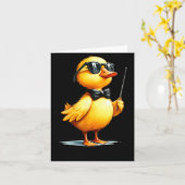 Conductor, Funny Duck Quote  Kaart (Gele Bloem)