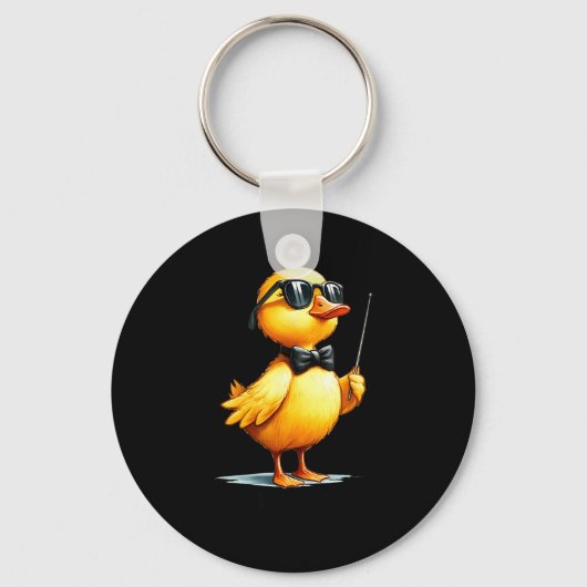Conductor, Funny Duck Quote  Sleutelhanger (Voorkant)