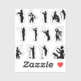 conductor-muziek-silhouette sticker