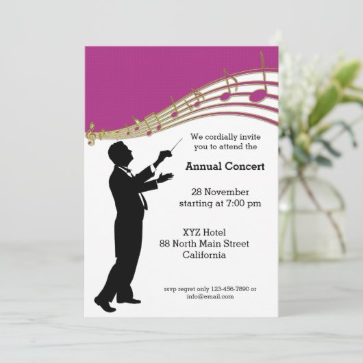 Conductor Orchestra Kaart (Staand voorkant)