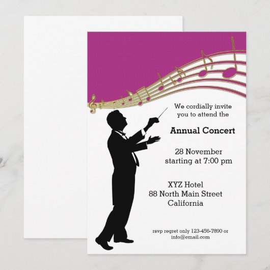 Conductor Orchestra Kaart (Voorkant / Achterkant)