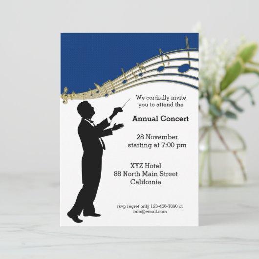 Conductor Orchestra Kaart (Staand voorkant)