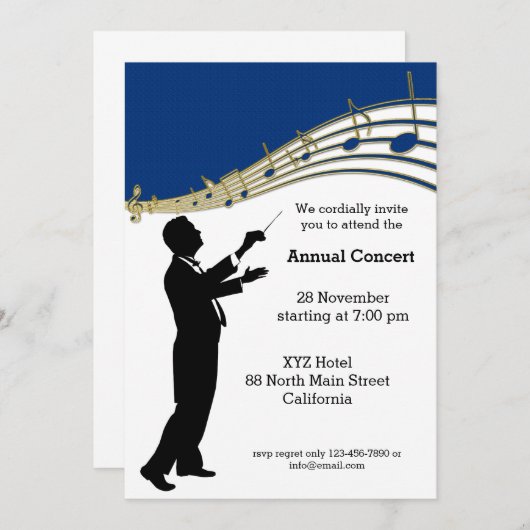 Conductor Orchestra Kaart (Voorkant / Achterkant)