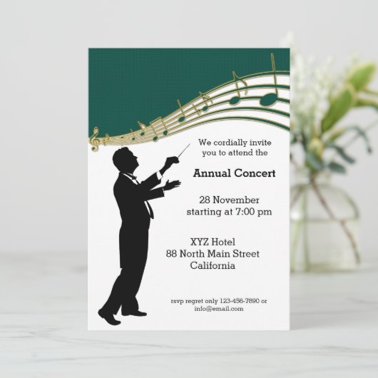 Conductor Orchestra Kaart (Staand voorkant)