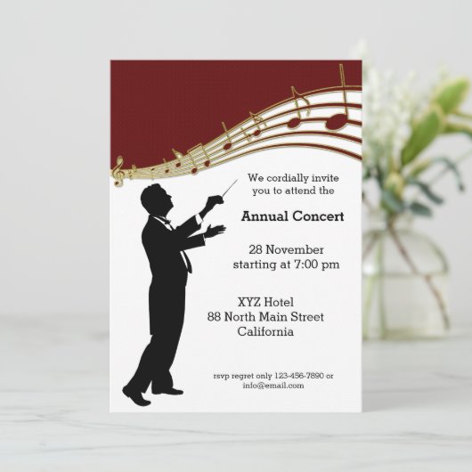 Conductor Orchestra Kaart (Staand voorkant)