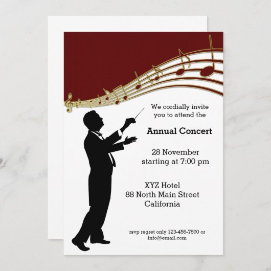 Conductor Orchestra Kaart (Voorkant / Achterkant)