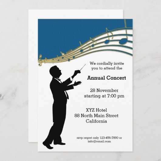 Conductor Orchestra Kaart (Voorkant / Achterkant)