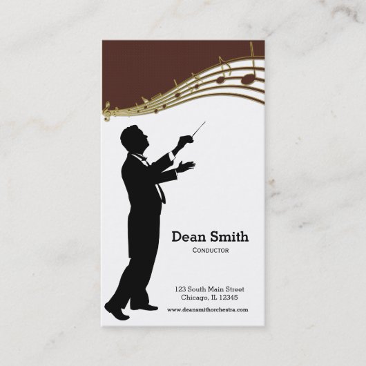Conductor Orchestra Visitekaartje (Voorkant)