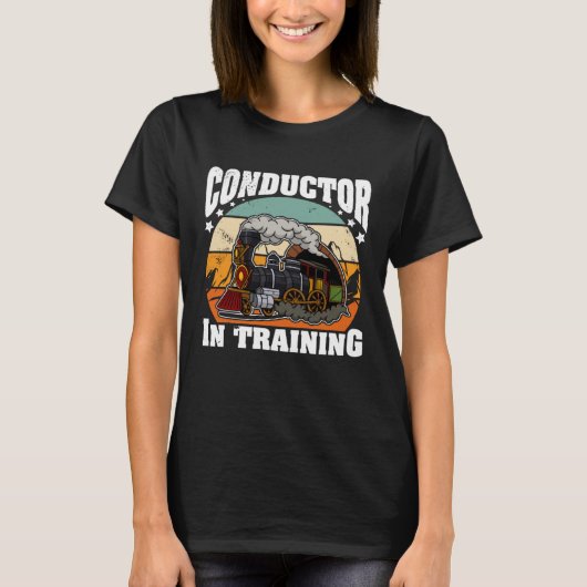 Conductor railroad Model station Railway worker  1 T-shirt (Voorkant)