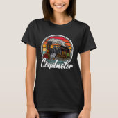 Conductor railroad Model station Railway worker  2 T-shirt (Voorkant)