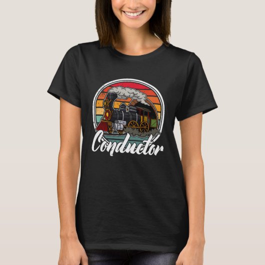 Conductor railroad Model station Railway worker 2 T-shirt (Voorkant)