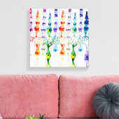 Cone-cellen en bipolaire neurond van het netvlies canvas afdruk (Insitu (Woonkamer))