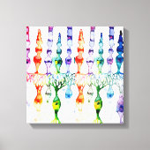 Cone-cellen en bipolaire neurond van het netvlies canvas afdruk (Voorkant)