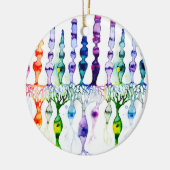 Cone-cellen en bipolaire neurond van het netvlies keramisch ornament (Links)