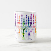 Cone-cellen en bipolaire neurond van het netvlies koffiemok (Center)