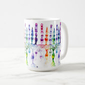 Cone-cellen en bipolaire neurond van het netvlies koffiemok (Voorkant rechts)