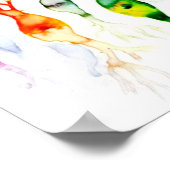 Cone cells rod cells and bipolar neurond of retina poster (Hoek)