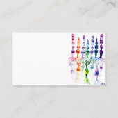 Cone cells rod cells and bipolar neurons of retina visitekaartje (Achterkant)