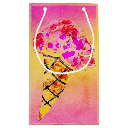 Cone Cone Cone-cadeau voor ijs Klein Cadeauzakje (Achterkant)