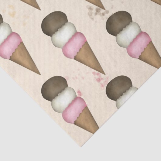 Cone Cone Cone Pattern Cute Cute Tissuepapier (Detail)