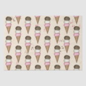 Cone Cone Cone Pattern Cute Cute Tissuepapier (Voorkant)