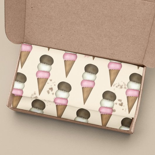 Cone Cone Cone Pattern Cute Cute Tissuepapier