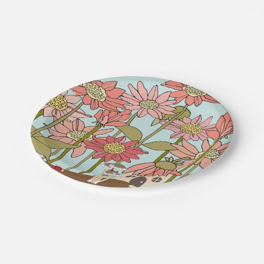 Cone Flower, Fairy huis Papier Bord (Gekanteld)