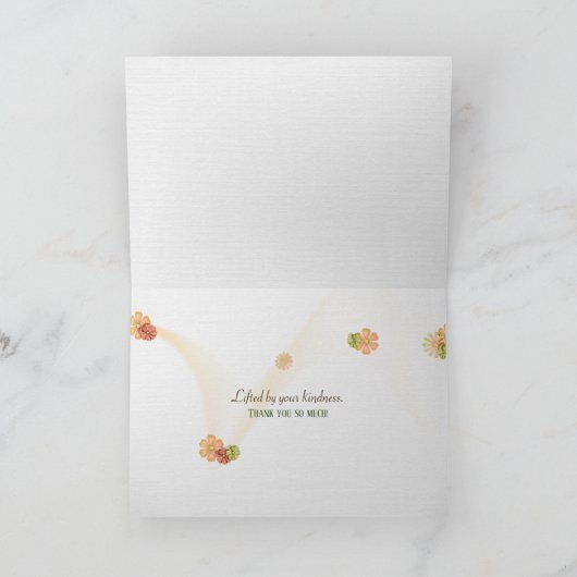 Cone Flowers Hartelijk dank Kaart (Binnen)