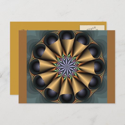 Cone Fractal Briefkaart (Voorkant / Achterkant)