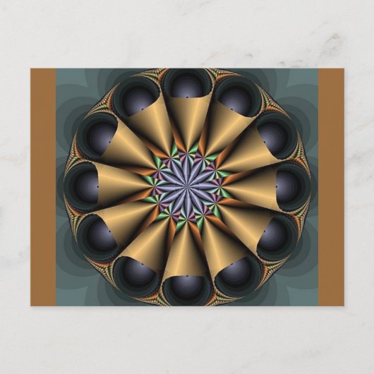 Cone Fractal Briefkaart (Voorkant)