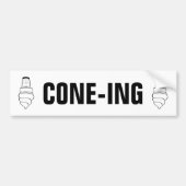 CONE-ING-BUMPERSTICKER BUMPERSTICKER (Voorkant)