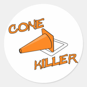 Cone Killer Ronde Sticker