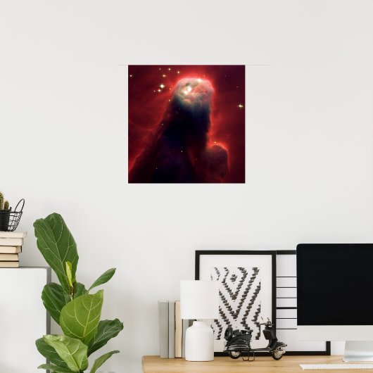 Cone Nebula (Hubble Telescope) Poster (Thuiskantoor)