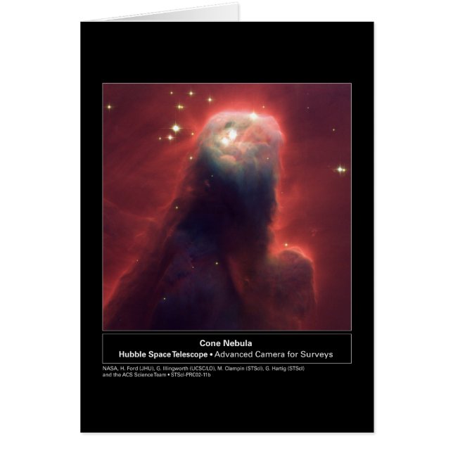 Cone Nebula NGC 2264 Hubble Telescope (Voorkant)