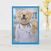 Cone of Bones Trreats Get Well COB-1 Kaart (Gele Bloem)