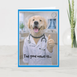 Cone of Shame  Get Well Card  COC-1 Kaart