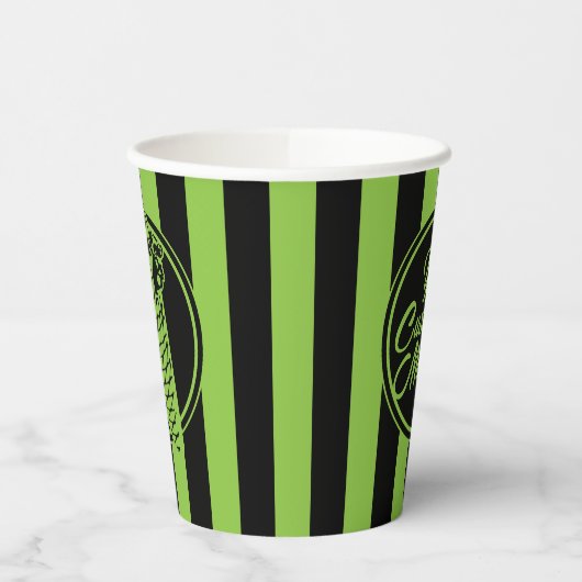 Cone Paper Cups (CU's) met groene gifstoffen Papieren Bekers (Links)