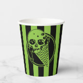 Cone Paper Cups (CU's) met groene gifstoffen Papieren Bekers (Voorkant)