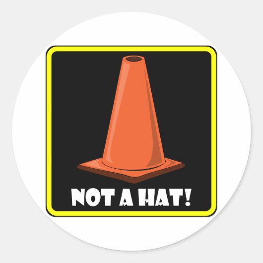 CONE PET 1a Ronde Sticker (Voorkant)