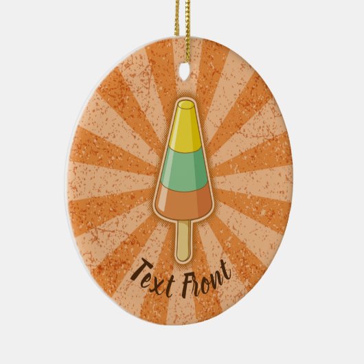 Cone Shaped Sorbet Stick Keramisch Ornament (Rechts)