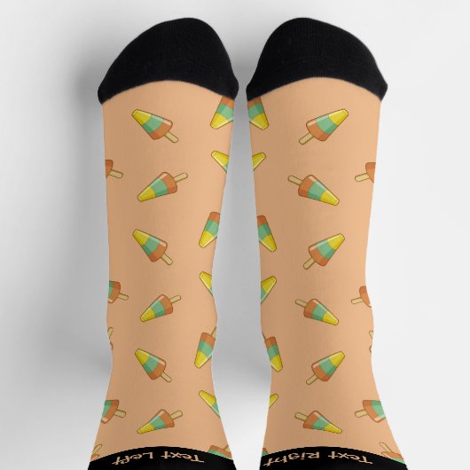 Cone Shaped Sorbet Stick Pattern Socks Sokken (Top)