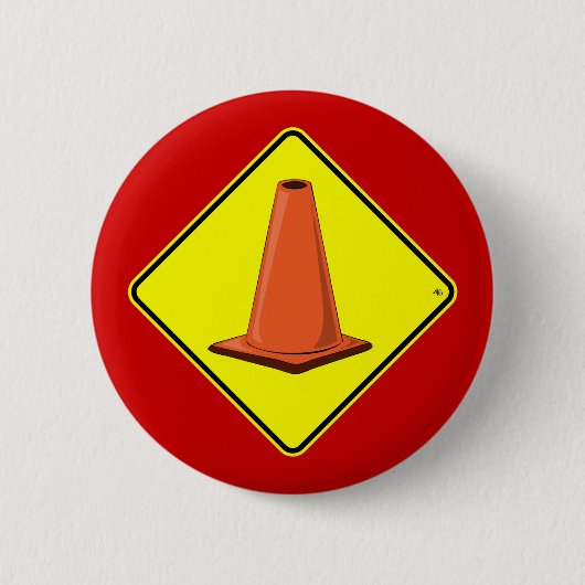 CONE ZONE 1y Ronde Button 5,7 Cm (Voorkant)