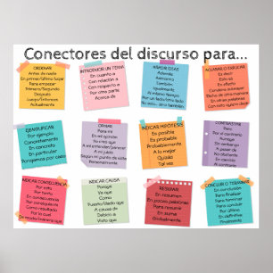 Conectores del discurso poster