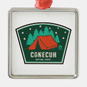 Conecuh National Forest Camping Metalen Ornament (Voorkant)