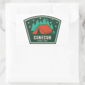 Conecuh National Forest Camping Rechthoekige Sticker (Tas)